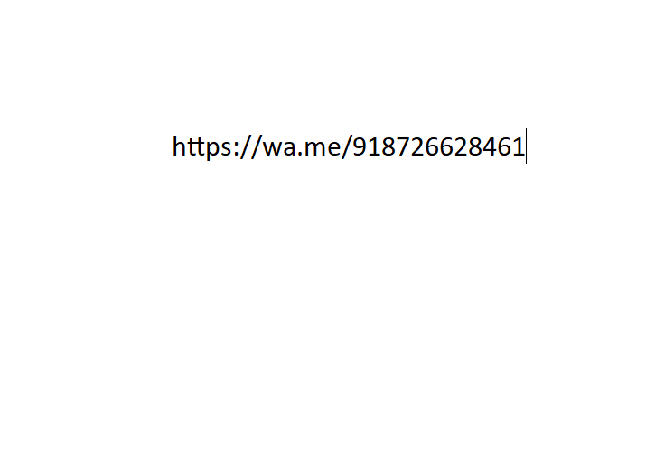 Create Link Create "click to chat" link