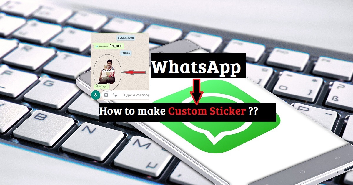 How to make customized WhatsApp stickers || खुद की फोटो का WhatsApp Sticker